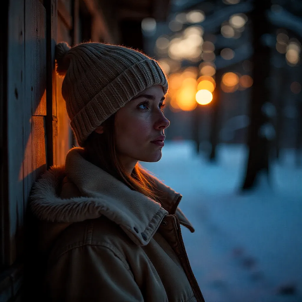 Evening wind-down lighting setup with warm tones