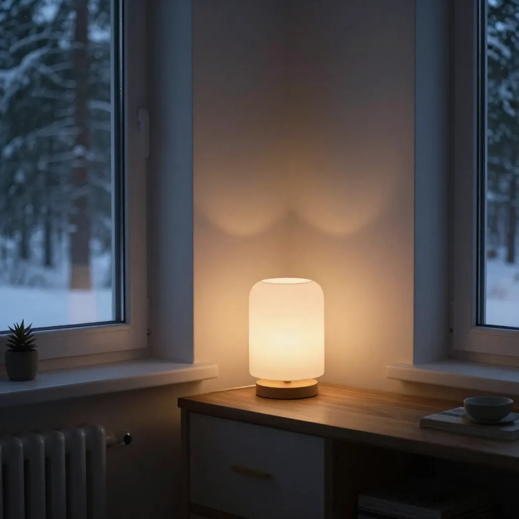 Social gathering lighting with warm ambient glow